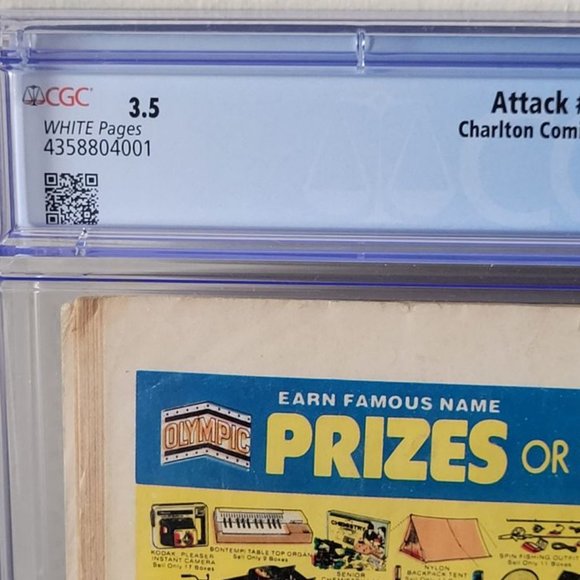 GRADED AND SEALED, RARE, VINTAGE 1979 ATTACK COMIC BOOK, ISSUE #17!!! - Picture 4 of 6